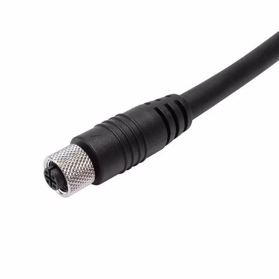Produttore Prezzo di fabbrica OEM M12 Codice D Cavo di rete femmina con connettore a 4 pin Cavo flessibile personalizzato per il controllo dell'automazione della telecamera industriale